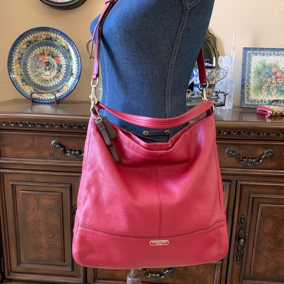 Coach Park Hono red leather bag and wallet EUC - Picture 13 of 15
